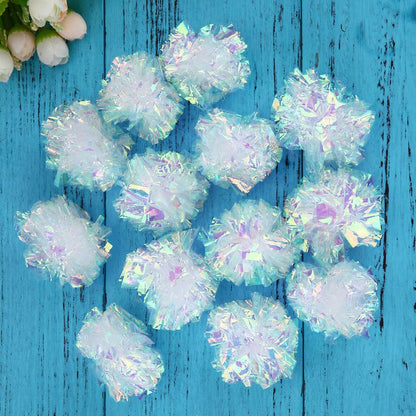 Pack of 10 White Crinkle Balls