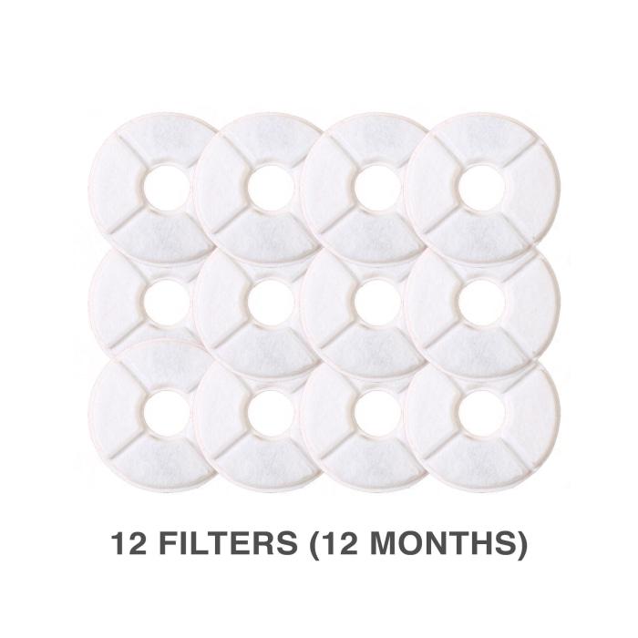 Cat Water Fountain Filter Pack 12 Filters (Lasts Months)
