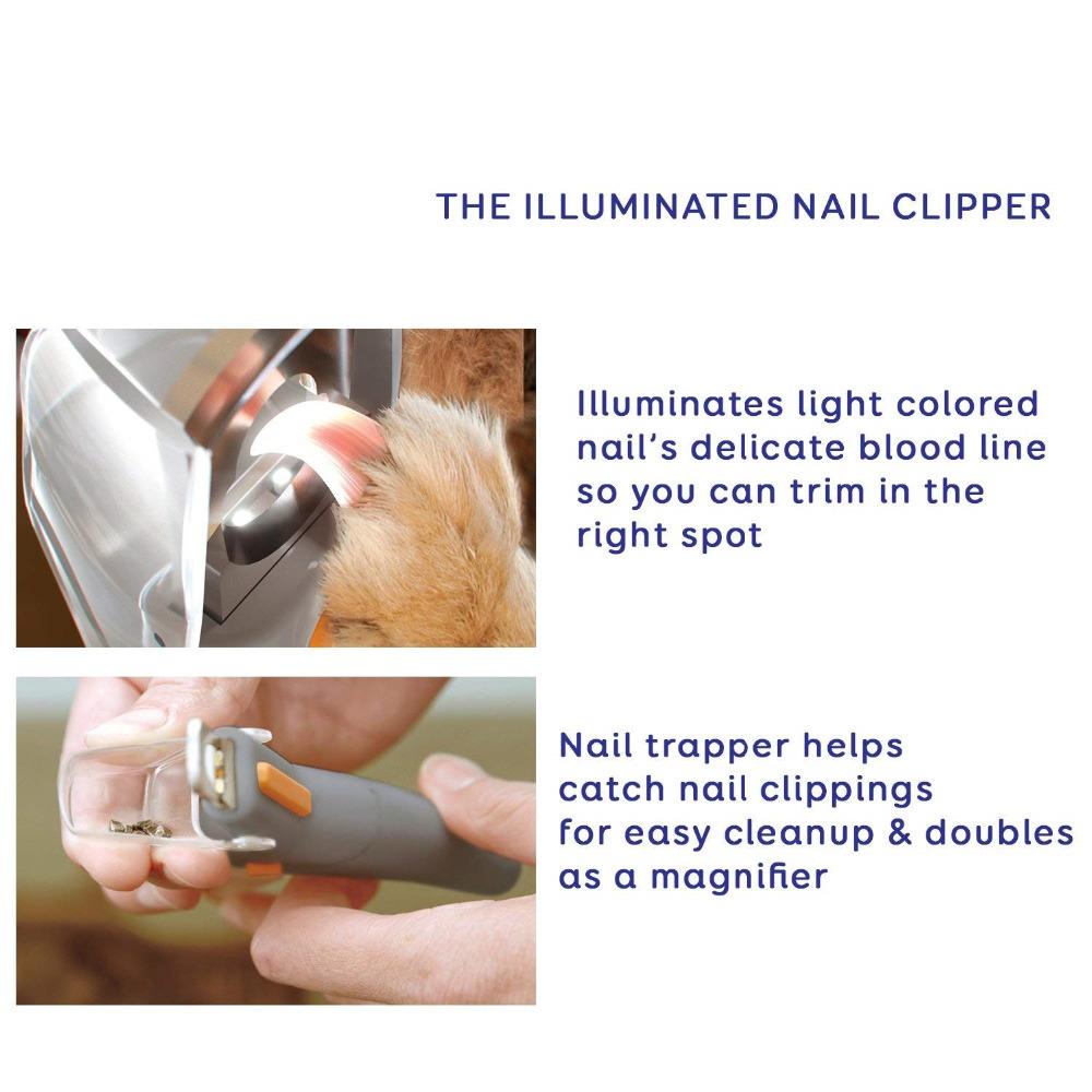 Pet Nail Clippers With Light & 5X Magnification