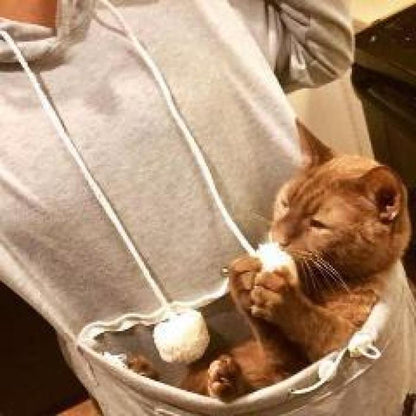 Cozy Cat Hoodie With Kangaroo Pouch [Sale] Hoodies & Sweatshirts