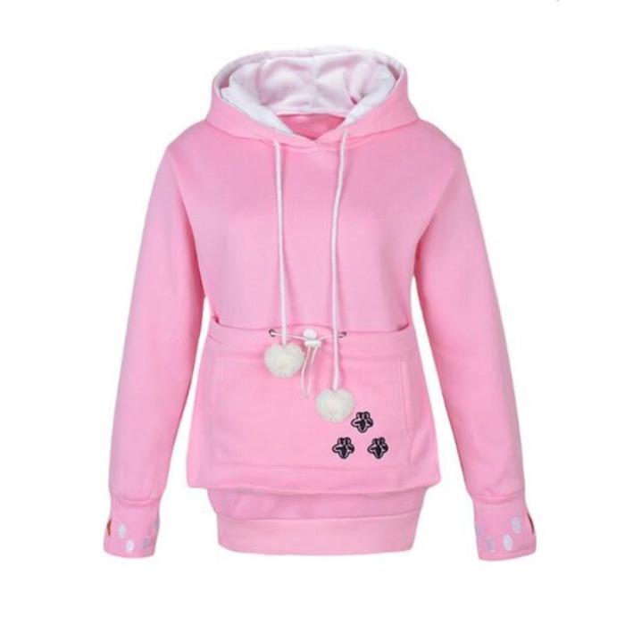 Cozy Cat Hoodie With Kangaroo Pouch [Sale] Hoodies & Sweatshirts