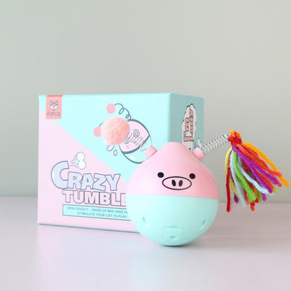 Crazy Piggy Cat Tumbler Toy