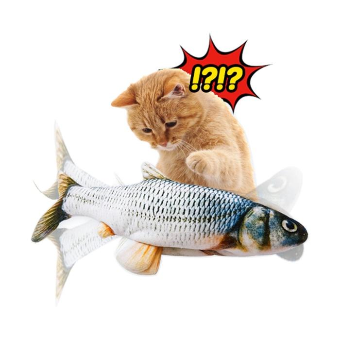 Dancing Fish Cat Kicker Toy - Realistic Moves! Catnip