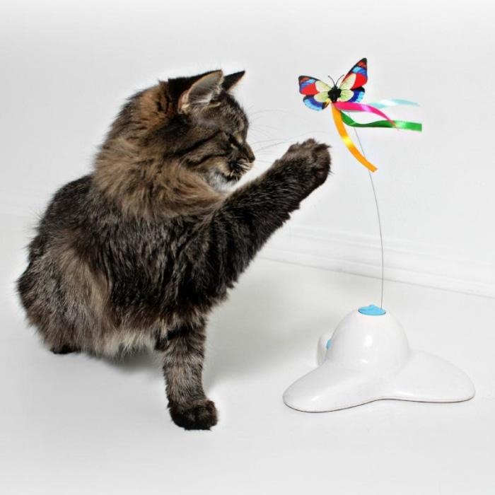 Electronic Butterfly Cat Toy Interactive Toys