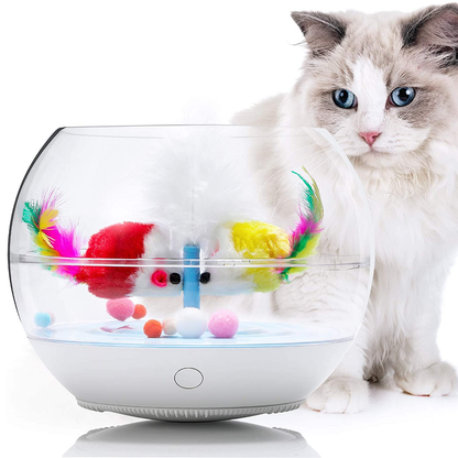 NEW! Electronic Fish Bowl Cat Toy