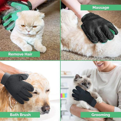 Gentle Deshedding Glove Cat Grooming
