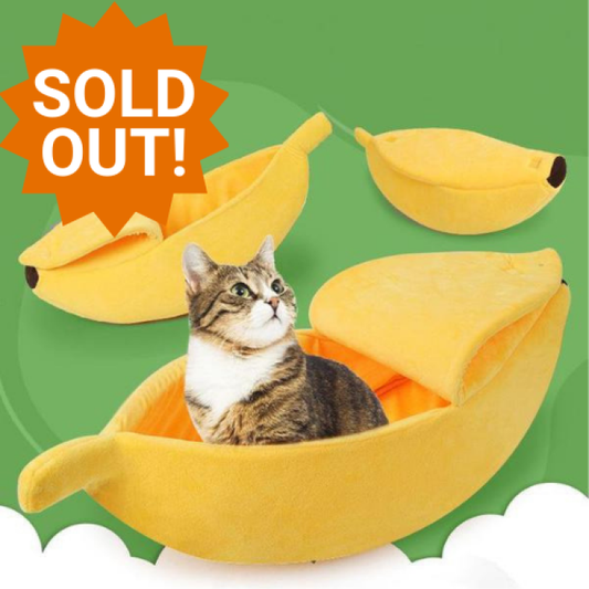 [Sold Out] Cute Cat Banana Bed